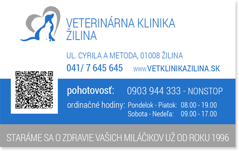 Veterinárna klinika Žilina - kontakt